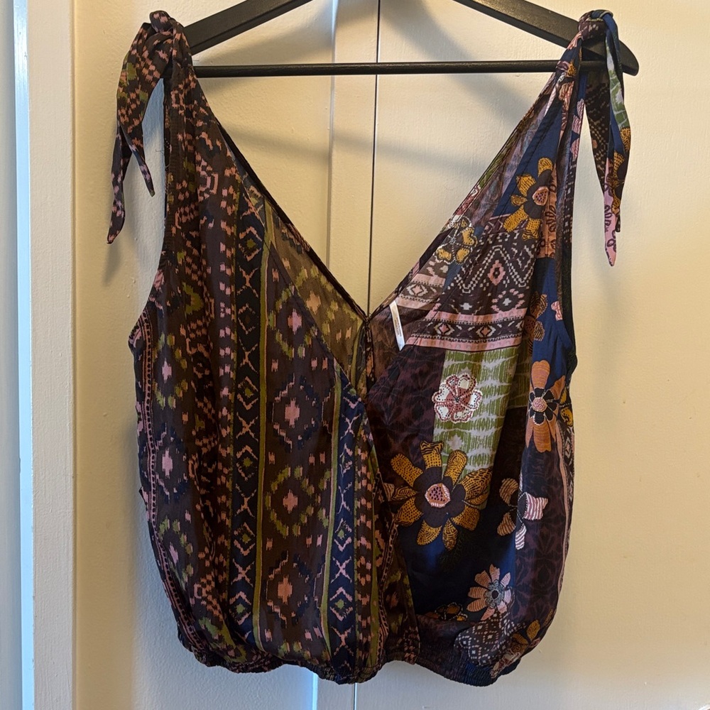 Free People Multicolor Bohemian Blouse